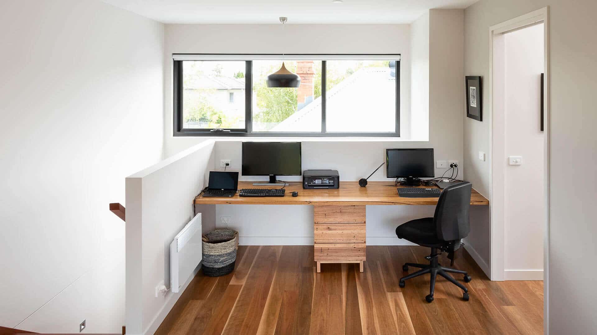 Caulfield South renovation and first floor extension - office space upstairs
