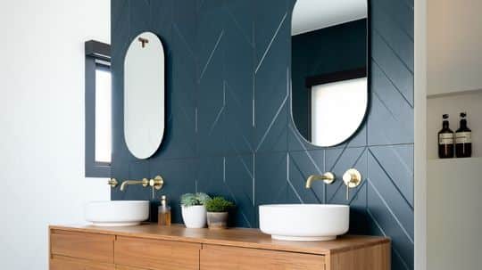 Master bedroom ensuite bathroom mirrors