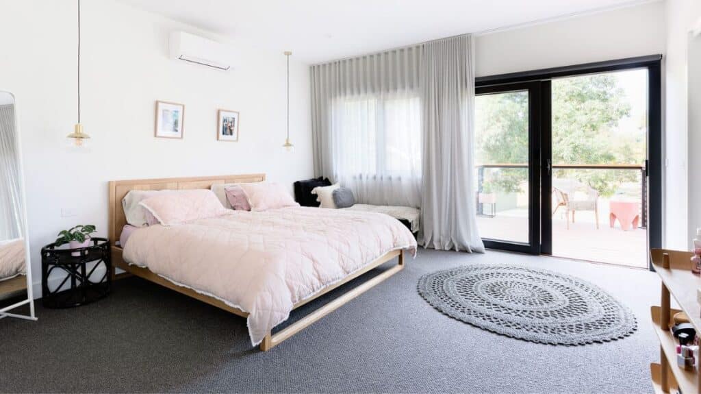 Master bedroom natural lighting