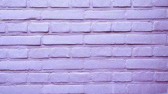 A lavender brick wall reflects Spacemaker's attention to detail and subtle colour palettes in home design and renovations.